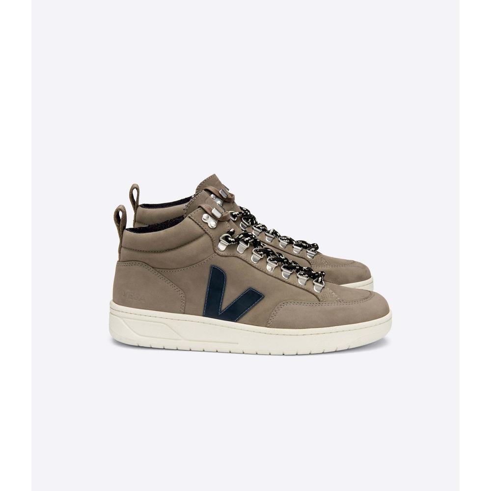 Men\'s Veja RORAIMA NUBUCK High Tops Taupe | ZA 111YXF